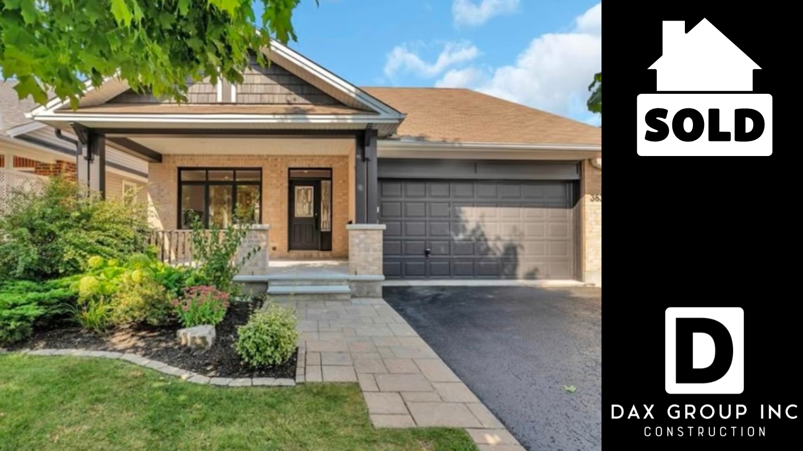 Copy of Untitled Design (16) House with sold sign and Dax Group Inc. logo